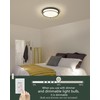 Cargifak 16 inch Flush Mount Ceiling Light, 3-Light Close to