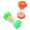 2Pcs Sand Timer 20 Minutes Hexagonal Shape Durable Plastic Widely