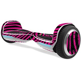 MightySkins Carbon Fiber Skin for Razor Hovertrax 1.5 Hover Board - Pink Zebra | Protective, Durable Textured Carbon Fiber Finish | Easy to Apply, Remove, and Change Styles | Made in The USA