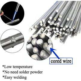 50 Pieces Flux Core Aluminum Rods Low Temperature Easy Melt Aluminum Welding Rods Welding Sticks
