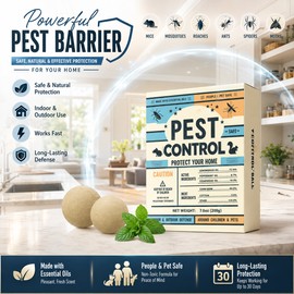 Peppermint Pest Repellent Balls for Home & Garden – Natural Scent Rodent Deterrent for Indoor & Outdoor Use