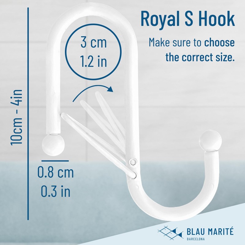 Blau Marité 6 S-Shaped Hooks with Anti-Fall System. Anti Drop