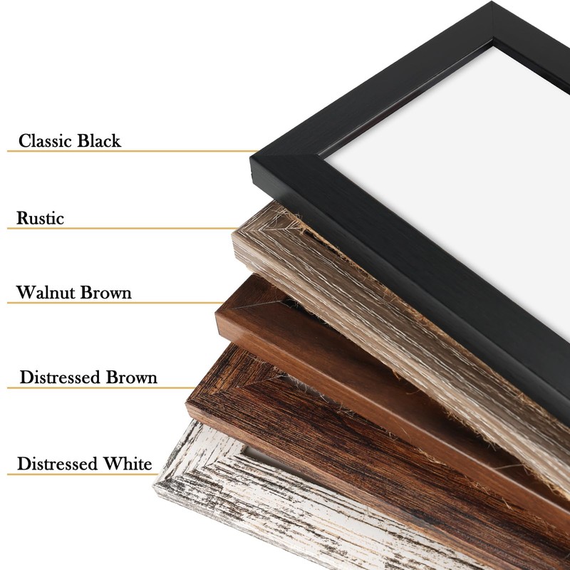 4x6 Picture Frames Collage Rustic, 3 Openings 4 x 6