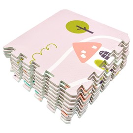 Tapete de princesas Foamy Infantil Armable con Estampado de Ciudad de princesas – 9 Piezas armables de tapete de 30 x 30 cm, tapete para Niños, Ideal para Juego en Suelo y Desarrollo Creativo