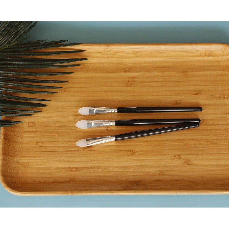 LORMAY 3 Pcs Silicone Eyeshadow and Lip Mask Makeup Brushes.