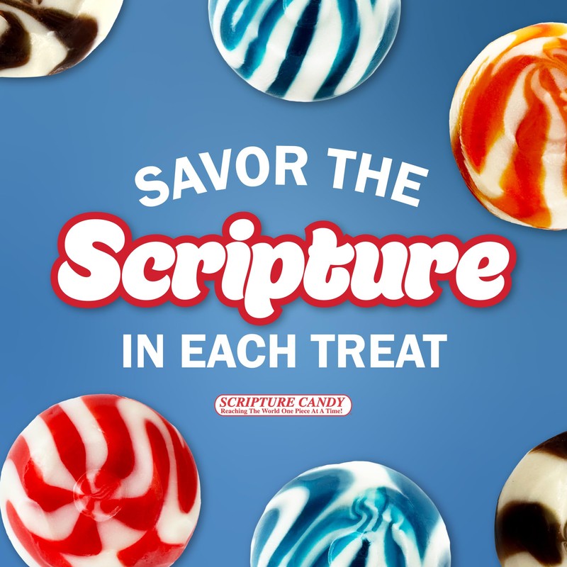 Scripture Candy, Harvest Cards & Orange Flavored Pops, 32 Count