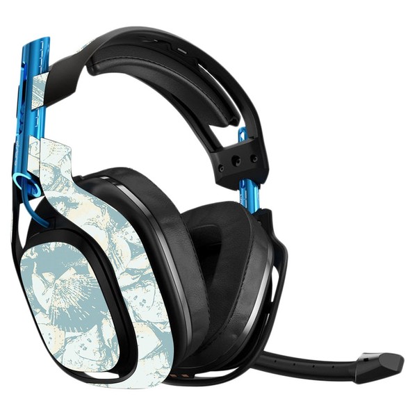 MightySkins Skin Compatible with Astro A50 Gaming Headset - Blue