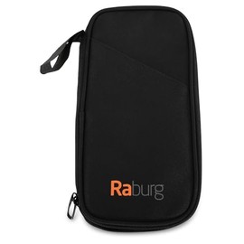Dokumententasche Schwarz, Reißverschluss, 100% Polyester | Raburg Reisetasche für Unterlagen