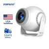 Topleo Smart Projector Home Theater Video Small Android 14 Portable
