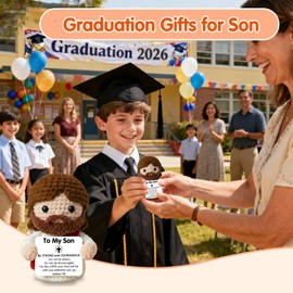 GFANLWN Graduation Gift for Son from Mom Jesus Stuffed Animal Plush Doll Confirmation First Communion Kindergarten 5th 8th Grade Graduation Gifts for Teenage Teen Boys Kids
