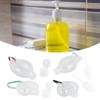 Msiud Travel Bottle Key Ring, Portable, Transparent Empty Plastic Bottle,