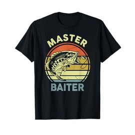 Fishing-Shirt Dad Grandpa Master-Baiter Funny T-Shirt