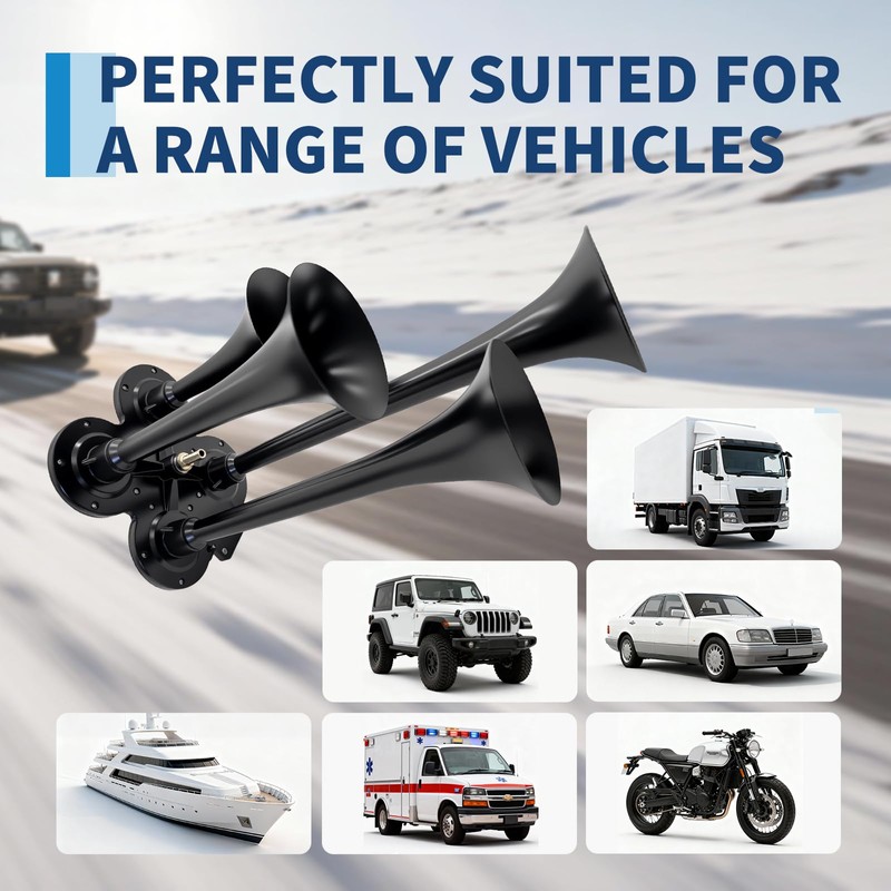 Super Loud Train Air Horn Kit for Truck - 180dB