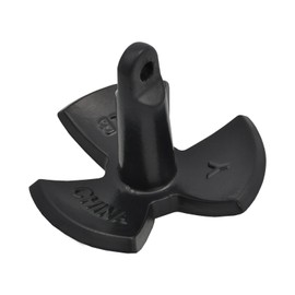 JT-HLM Boat Anchor 12LB / 5.5kg River Anchor Cast Iron Black Vinyl Coated Marine Anchor