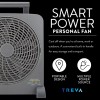 TREVA 10" Smart Power Rechargeable Fan with AC/DC Adapters
