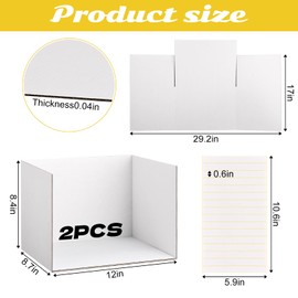 AIHSUMC 2 Pcs Cardboard Diorama Kit, Diorama Box Pop Up Display with Double Sided Tapes Diorama Supplies for DIY Crafts Model Project Display, 11.8 x 8.7 x 8.3 Inch