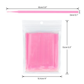 G2PLUS G2PLUS 500PCS Cotton Swabs, Disposable Micro Applicators Brush for Makeup and Personal Care Cosmetic Brush, Micro Swabs for Eyelash Extensions, Nails, Eyeliner (Head Diameter: 2.0mm)