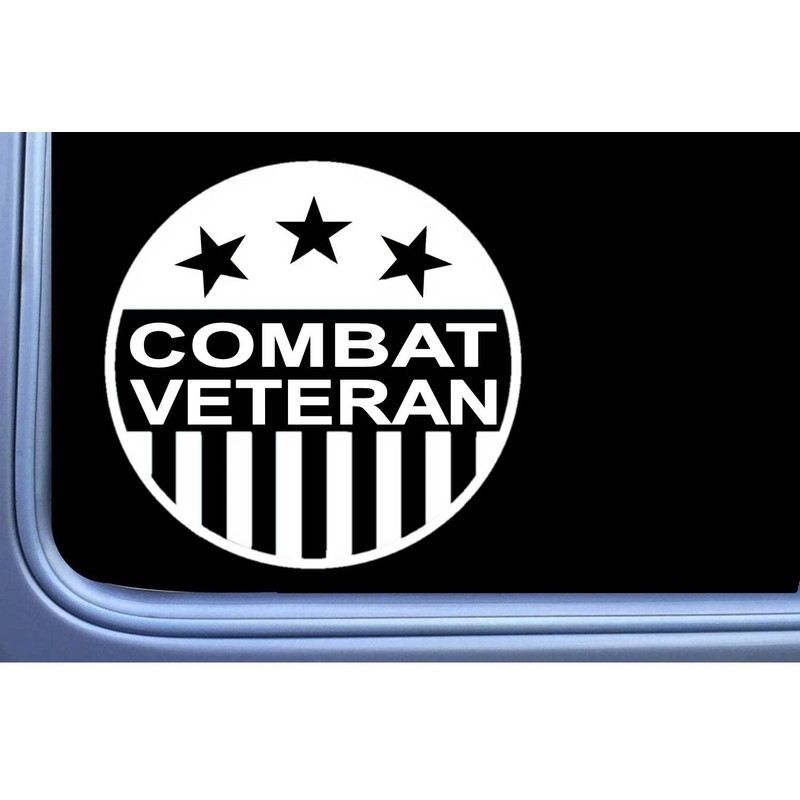 Combat Veteran decal sticker OS 400 6 inch