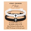 UNGENT THEM Couple Gifts Matching Couples Bracelets Cross Pinky Promise