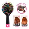 KFMX Cepillo Arcoíris Cerdas Onduladas Cabello Peine De Rizos