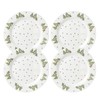 Gracie China Gold Green Pine Tree Dinner Plate 10.5-Inch (Set