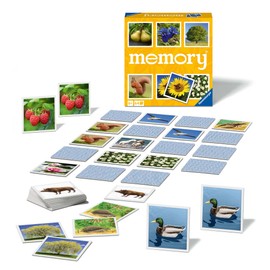 Ravensburger Nature Memory Game - Matching Picture Snap Pairs for Kids Age 6 Years Up