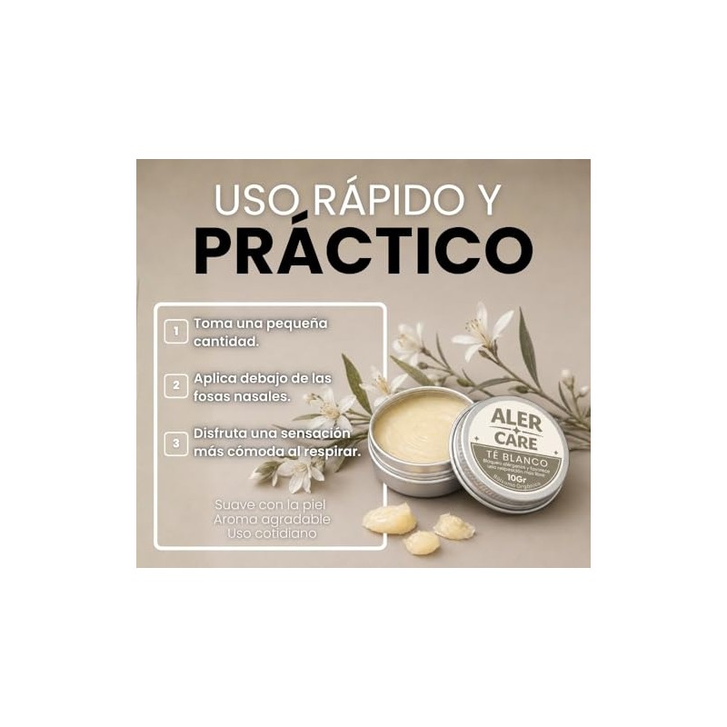 Alercare Bálsamo Nasal Orgánico 10gr Ayuda Alergias Por Polvo Polen