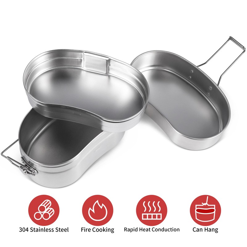 Goetland German Style M31 Military Mess Kit Mess Tin 304