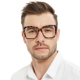 WEMOOTANTS Oversized Reading Glasses 2.75 for Women Men Big Tortoise Readers 100 125 150 175 200 225 250 275 300 350