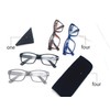 HEEYYOK 4-Pack Black Reading Glasses Men 2.75 XXL,Large Square Readers,Rectangular