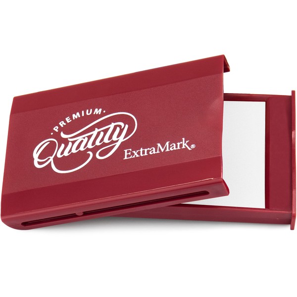 ExtraMark Portable Felt Stamp Pad with SnapTight Foldable Lid -