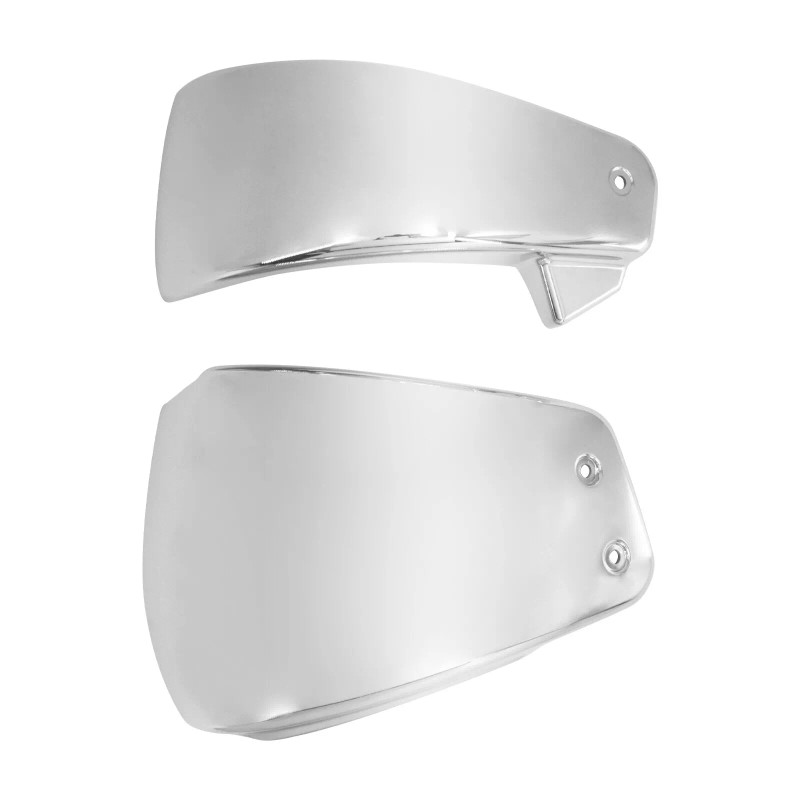 HDBUBALUS 2x Chrome Battery Fairing Side Cover Fits For Harley