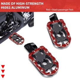 AC-MTORC Rear Foot Pegs for Harley Softail Low Rider, Breakout, Street Bob, Fat Bob, Fat Boy, Heritage Classic, Sport Glide, FXDR 114, Deluxe 2018-2025, Livewire 2020, CVO Pan America 2024