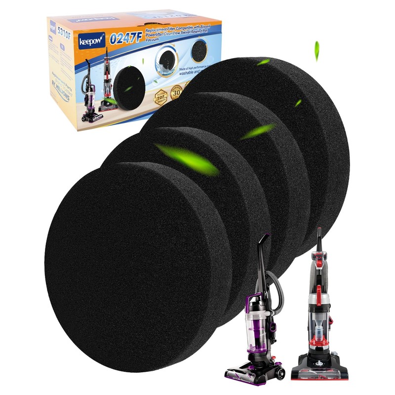 KEEPOW Vacuum Filter for Bissell Powerlifter/CleanView Swivel Rewind Pet Vacuum