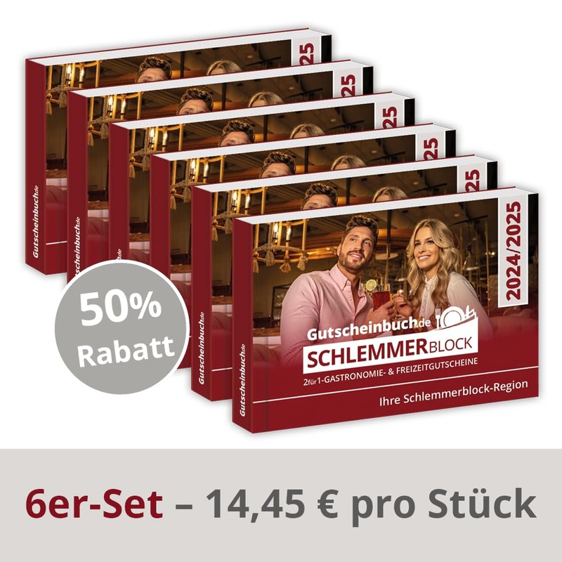 Gutscheinbuch.de Schlemmerblock Köln & Umgebung 2025 inkl. Guthabencode für Mobile-Gutscheine.de