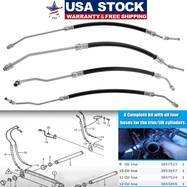 FX-motor 21548739 For Volvo Penta Trim & Tilt Steering Cylinder
