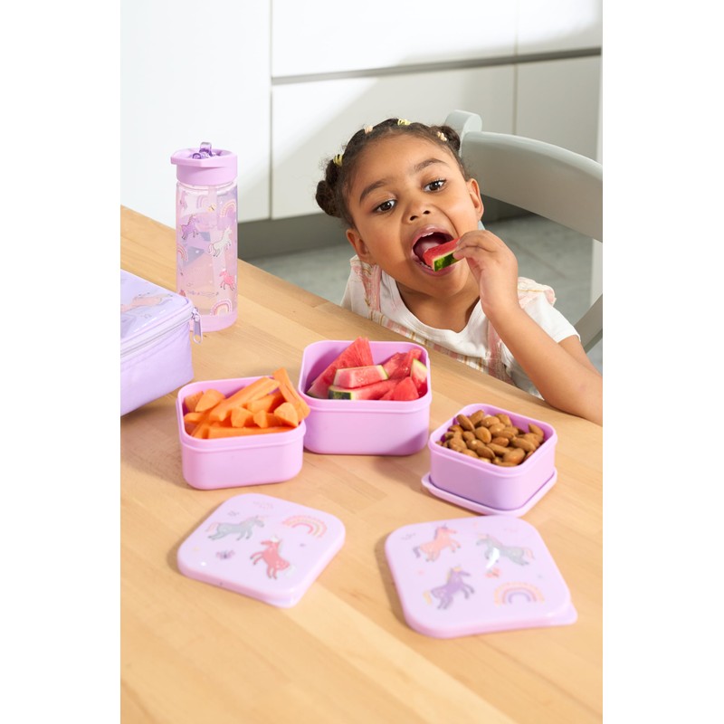 Unicorn Lunch Bag, 3 Pack Nested Boxes Tiny to Tots