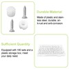 UFURMATE Hinge Dowel Inserts, 180 Pack Plastic Hinge Dowel Inserts