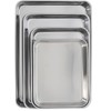 Takagi Stainless Steel Square Tray, Made in Japan, Set of