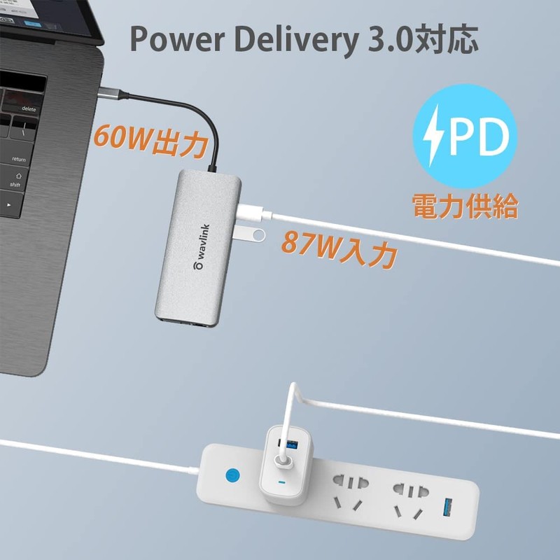 WAVLINK USB Type-C 12-in1 Mini Docking Station HDMI Adapter 4K