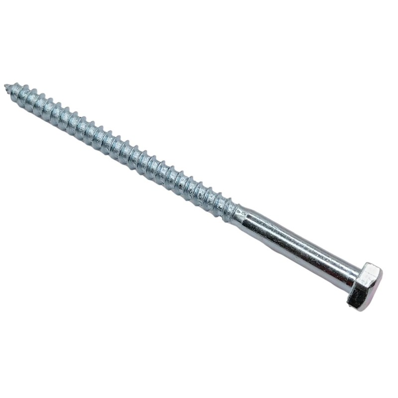 LLB 100mm M6 For Coach Screws Wood Hex Head Width