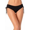 Anne Cole - Parte Inferior de Bikini,18MB30001, para Mujer, Negro,