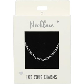 Depesche 11783-002 Medium Link Necklace Silver Plated Adjustable Length (42cm + 5cm) Ideal as a Small Gift, Metal, No Gemstone