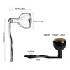 Baitcasting Reel Handle 32mm/1.26in Ergonomic Metal Fishing Reel Handle for
