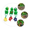 FUNOMOCYA 3pcs Resin Frog Figurine Decorative Ornaments Quirky Home Decor