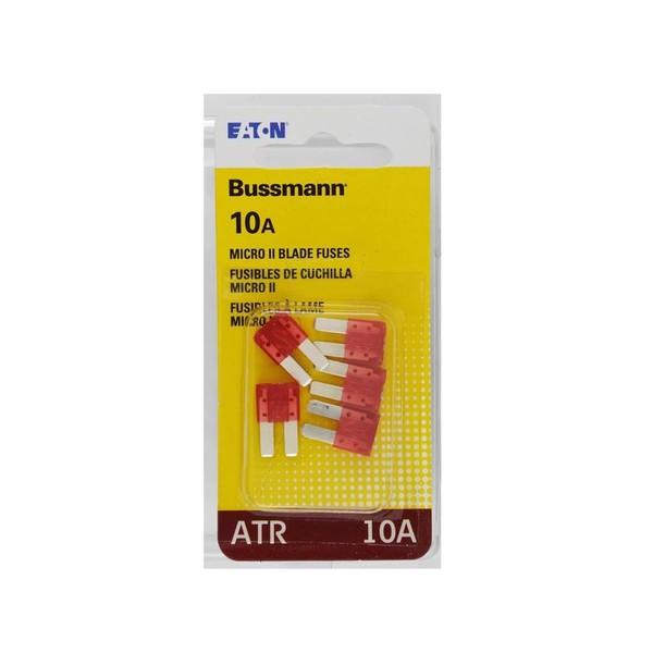 Bussmann BP/ATR-10-RP ATR Micro II Automotive Blade Fuse (2 Leg