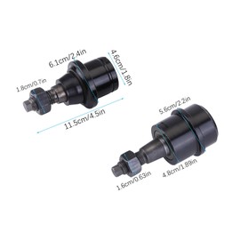 Slakerbe Heavy Duty Upper & Lower Ball Joint Package Deal, Heavy Duty Upper & Lower Ball Joint Set Compatible with Dodge Ram 2500 3500 2003-2013 5.9L 6.7L 4x4 Kryptonite Products