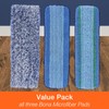 Bona Microfiber Pad 3-Pack includes Dusting, Cleaning, and Deep Cleaning