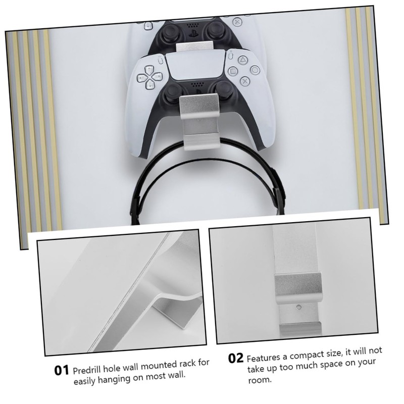 GRIRIW 1pc Headset Storage Mounted Display Stand for Headphones and