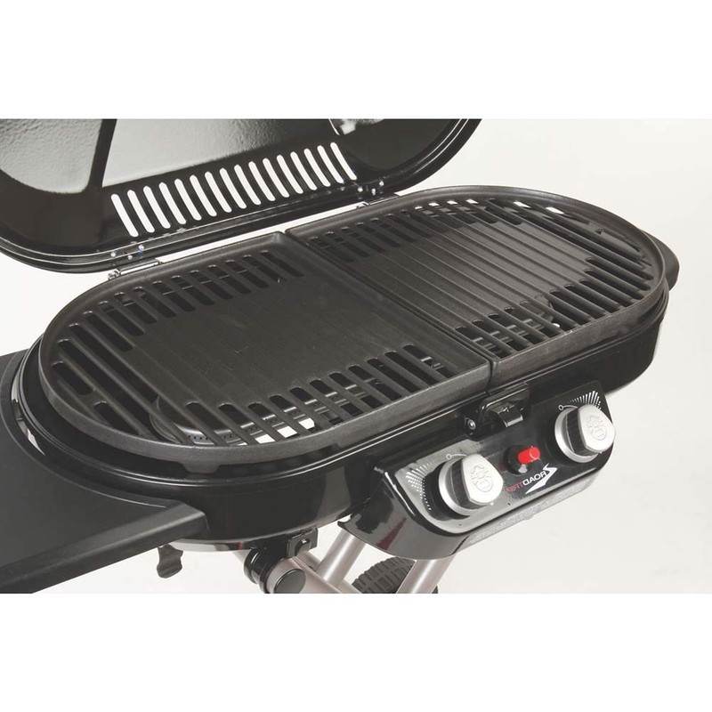 Uniflasy Cast Iron Grill Cooking Grates for Coleman Roadtrip Swaptop